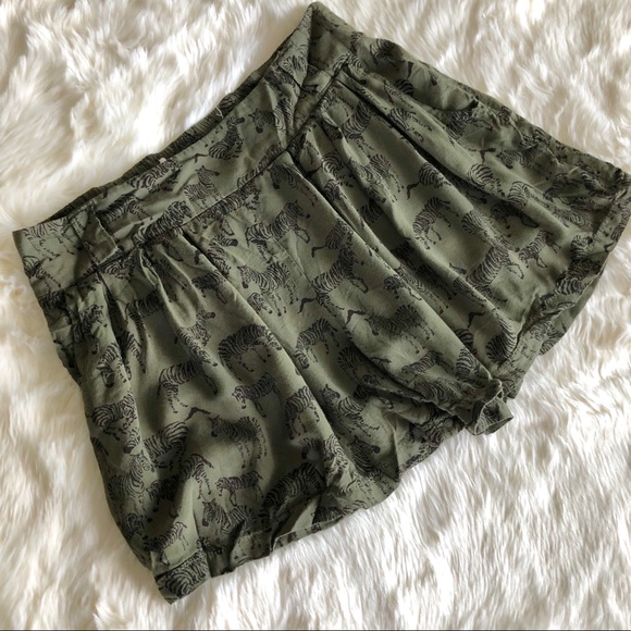 Anthropologie Pants - Daughters of Liberation Anthro Zebra Print Shorts